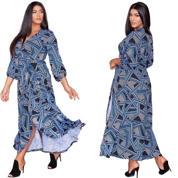 RUE107 New York Wrap Maxi Dress Size 22/24 (M14) - Picture 1 of 6